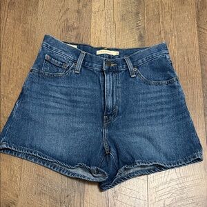 Levi's Women's Dark Blue Jean Shorts